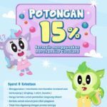 Promo Disc 15% Bermain Menggunakan Merchandise